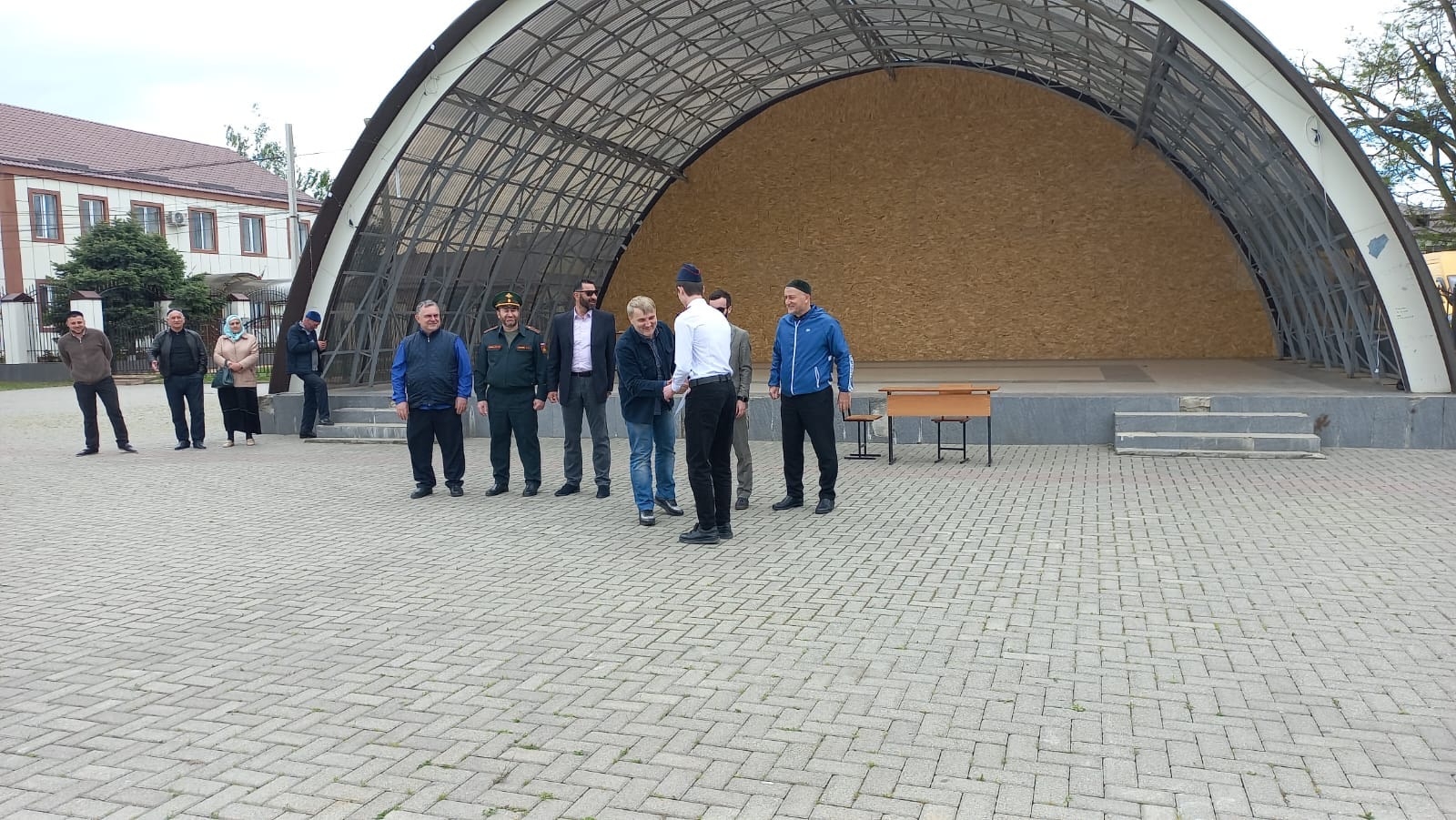 03.05.2023 г., Наурский район ЧР, принял участие в смотре к
